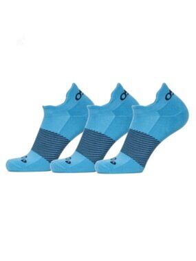 OS1st Wicked Comfort No Show Socks - Carolina Blue - Moisture Wicking - 3 Pairs